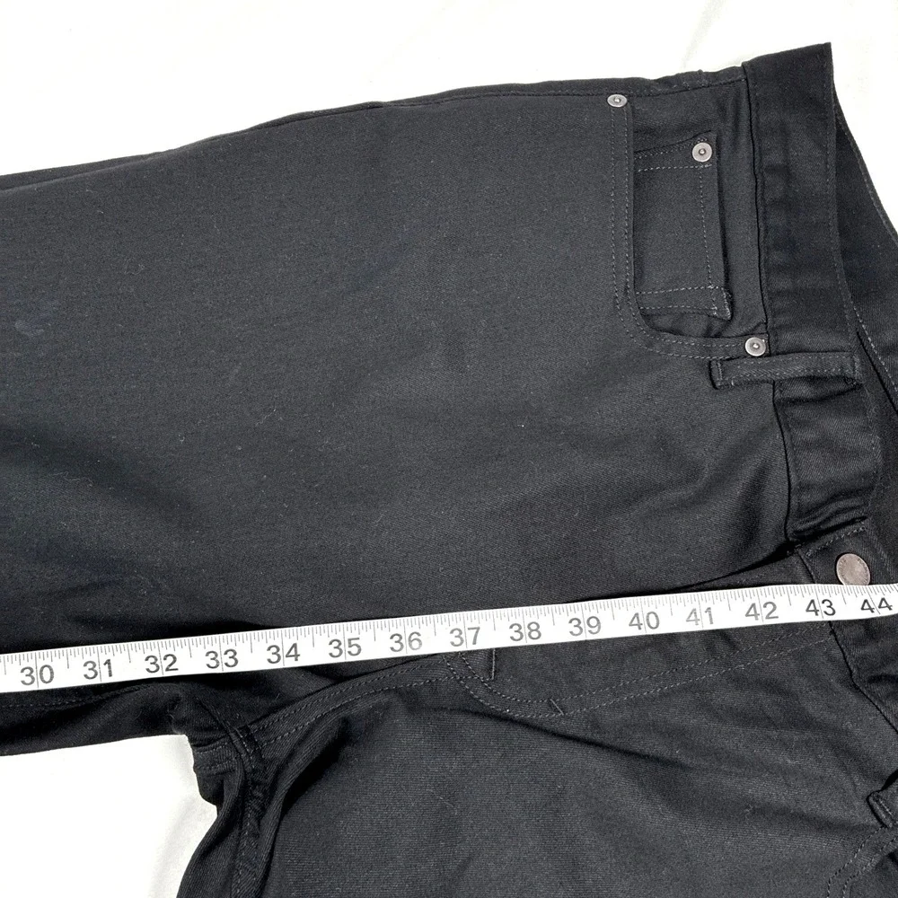 New Mens Banana Republic Slim Fit The Luxe Traveler Black Pants Jeans 40x34 NWOT